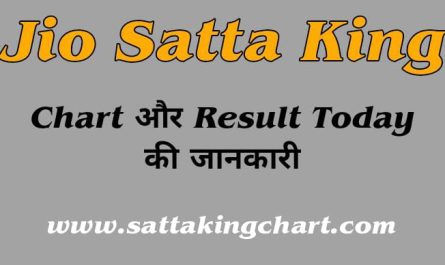 Jio Satta King | Jio Satta Result | Jio Satta Chart